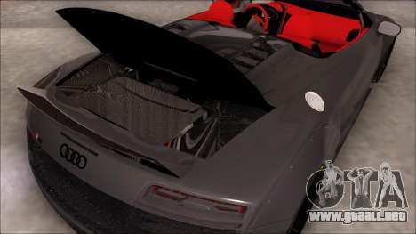 Audi R8 Spyder 5.2 V10 Plus LB Walk para GTA San Andreas