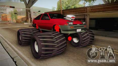 Toyota Corolla GT-S Monster Truck para GTA San Andreas