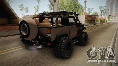 Hummer Wrangler H2 para GTA San Andreas
