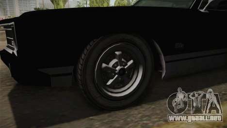 GTA 5 Declasse Sabre GT SA Style Painted Bumpers para GTA San Andreas