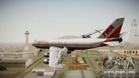 Boeing 747 TWA Final Livery para GTA San Andreas