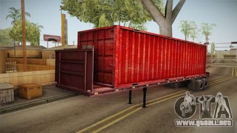 Red Trailer Container HD para GTA San Andreas