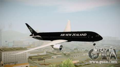 Boeing 787 Air New Zealand Black Edition para GTA San Andreas