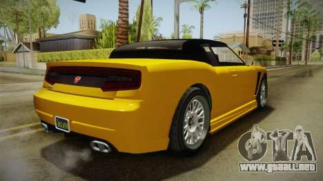 GTA 5 Bravado Buffalo 2-doors Cabrio IVF para GTA San Andreas