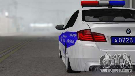 BMW M5 F10 Policía para GTA San Andreas