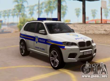 BMW X5 Croatian Police Car para GTA San Andreas