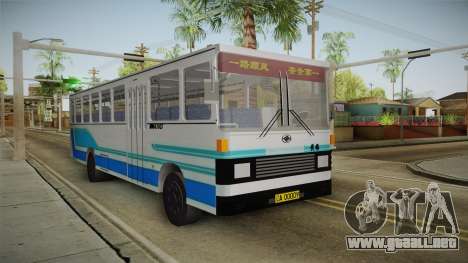 Huanghai DD6111CT Suburban Bus Blue para GTA San Andreas