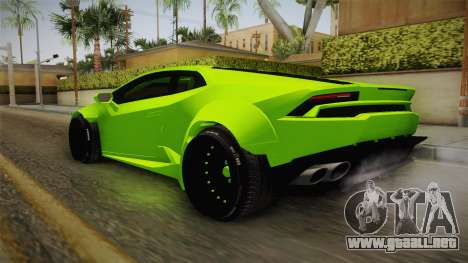 Lamborghini Huracan Rocket Bunny 2014 para GTA San Andreas
