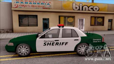 Ford Crown Victoria Flint County Sheriff 2010 para GTA San Andreas