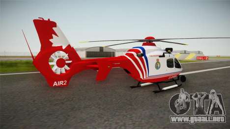 Airbus Eurocopter EC-135 YRP para GTA San Andreas