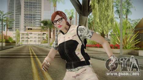 Gunrunning Female Skin v3 para GTA San Andreas