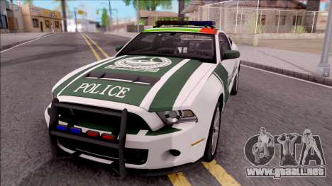Ford Mustang Shelby GT500 Dubai HS Police para GTA San Andreas