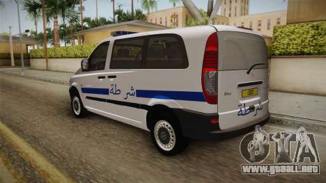 Mercedes-Benz Vito Algerian Police para GTA San Andreas