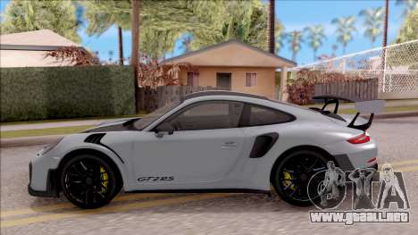 Porsche 911 GT2 RS Weissach Package EU Plate para GTA San Andreas