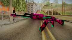 CS: GO AK-47 Neon Revolution Skin para GTA San Andreas