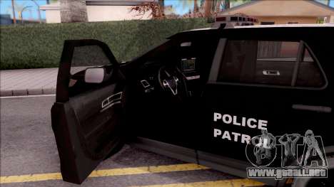 Ford Explorer Police San Andreas Patrol para GTA San Andreas