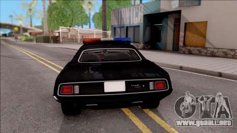 Plymouth Hemi Cuda 426 Police LVPD 1971 v2 para GTA San Andreas