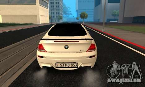 BMW M6 E63 Armenian para GTA San Andreas