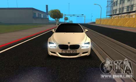 BMW M6 E63 Armenian para GTA San Andreas