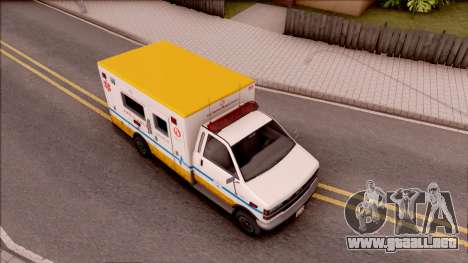 Brute Ambulance GTA V para GTA San Andreas