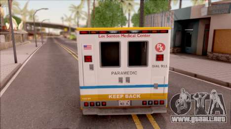 Brute Ambulance GTA V para GTA San Andreas