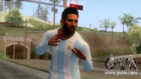Messi Argentina Skin para GTA San Andreas