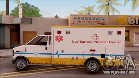 Brute Ambulance GTA V para GTA San Andreas