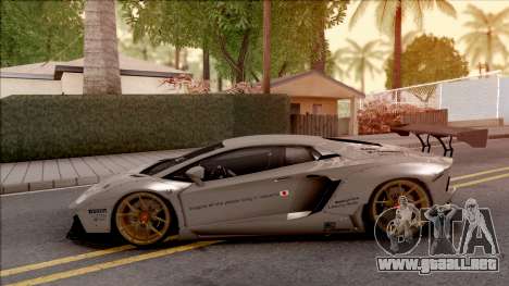 Lamborghini Aventador Liberty Walk 2012 para GTA San Andreas