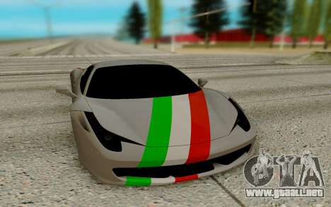 Ferrari Italia 458 para GTA San Andreas