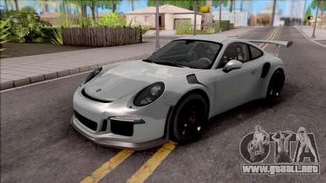 Porsche 911 GT3 RS 2016 SA Plate para GTA San Andreas