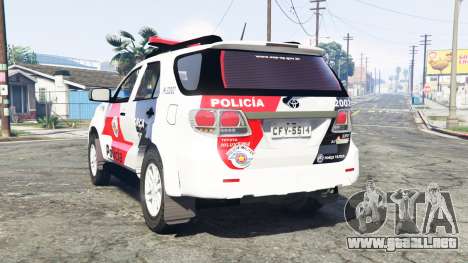 Toyota Fortuner 2014 brazilian police [replace]