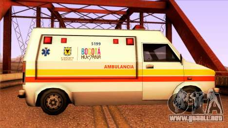 Ambulancia Rumpo Colombiana para GTA San Andreas