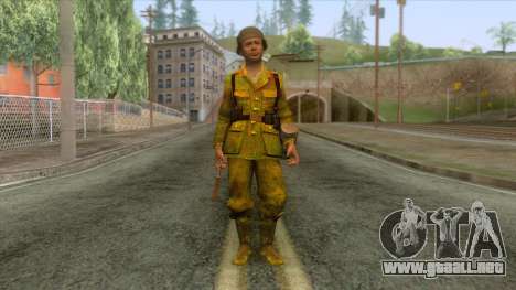 World War II - Camouflage Taiwanese Soldier para GTA San Andreas