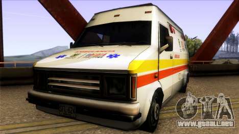 Ambulancia Rumpo Colombiana para GTA San Andreas