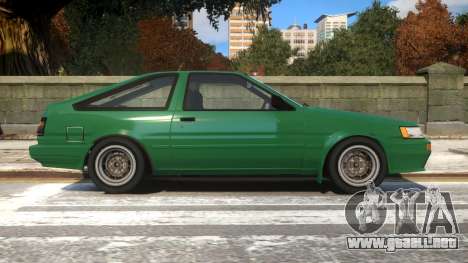 1985 Toyota AE86 Levin V2 para GTA 4