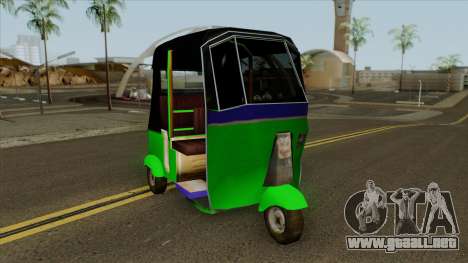 Indian Tuk Tuk Rickshaw (Indian Auto) para GTA San Andreas