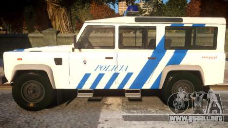 Land Rover Defender Police para GTA 4
