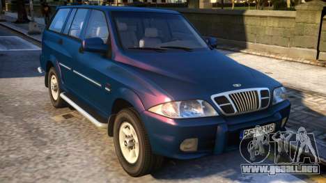 1999 Daewoo Musso HI-DLX para GTA 4