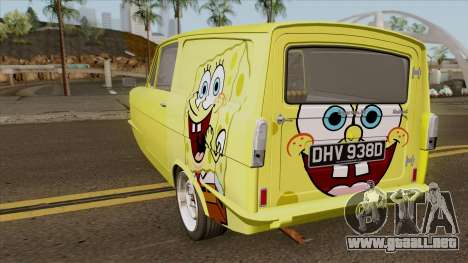 Reliant Robin Supervan III - Spongebob version para GTA San Andreas