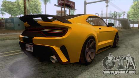 GTA 5 - Vapid Dominator GT350R IVF para GTA San Andreas