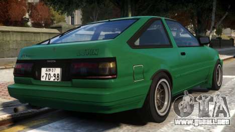 1985 Toyota AE86 Levin V2 para GTA 4