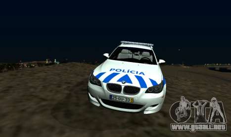 El BMW M5 E60 PSP - portugués / portugués-Coche  para GTA San Andreas
