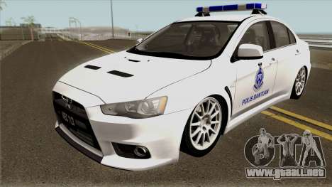 Mitsubishi Lancer Evolution X Malaysia Auxiliary para GTA San Andreas