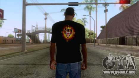 Gucci Angry Cat T-Shirt Black para GTA San Andreas