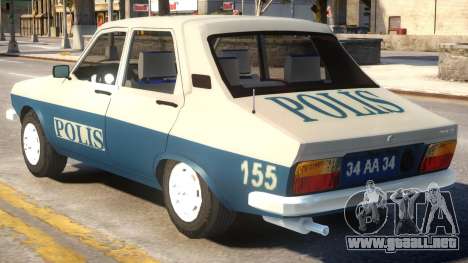 Renault 12 Police para GTA 4