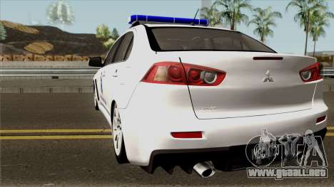 Mitsubishi Lancer Evolution X Malaysia Auxiliary para GTA San Andreas