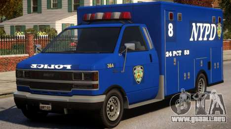 Police NYPD Van para GTA 4