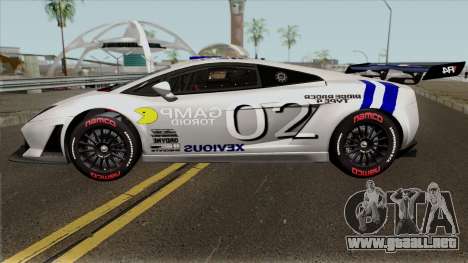 Lamborghini Gallardo Racing Team Solvalou RR-TYP para GTA San Andreas