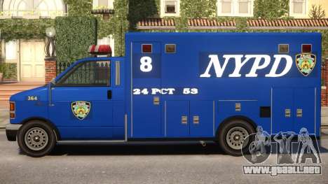 Police NYPD Van para GTA 4