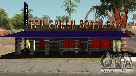 New Ten Green Bottles and Bar Interior para GTA San Andreas